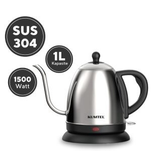 Kumtel Elektrikli Kahve Demleme Su Isıtıcı Gooseneck Drip Kettle