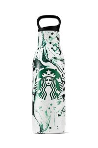 Starbucks Paslanmaz Çelik Yeşil Benekli Su Şişesi 532 ml