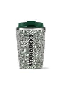 Starbucks Paslanmaz Çelik Dalga Desenli Termos 355 ml