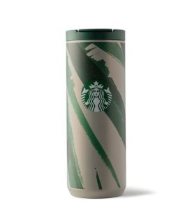 Starbucks Klasik Seri Termos - Gri-Yeşil Renkli 473ml
