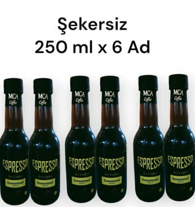 Espresso Soğuk Kahve (ŞEKERSİZ) 250 ml X 6 Adet