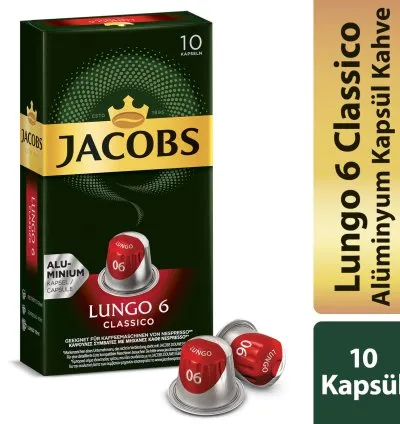 Jacobs Capsule Lungo 6 Classico 52 G