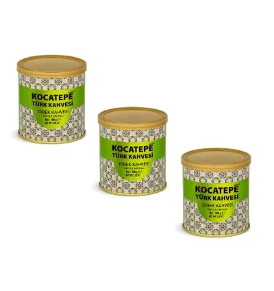Kocatepe Dibek Kahvesi 100gr Teneke 3'lü Paket