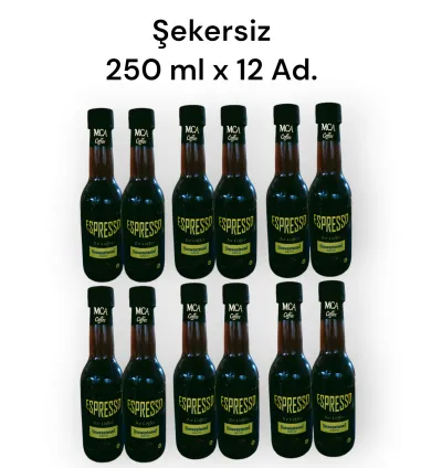 Espresso Soğuk Kahve (ŞEKERSİZ) 250 Mlx12 Adet